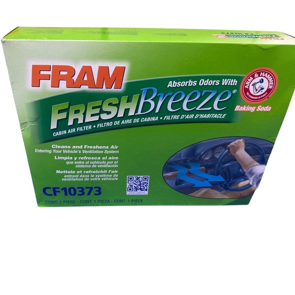Fram FreshBreeze‎ Cabin Air Filter CF10373 Absorbs Odors Baking Soda